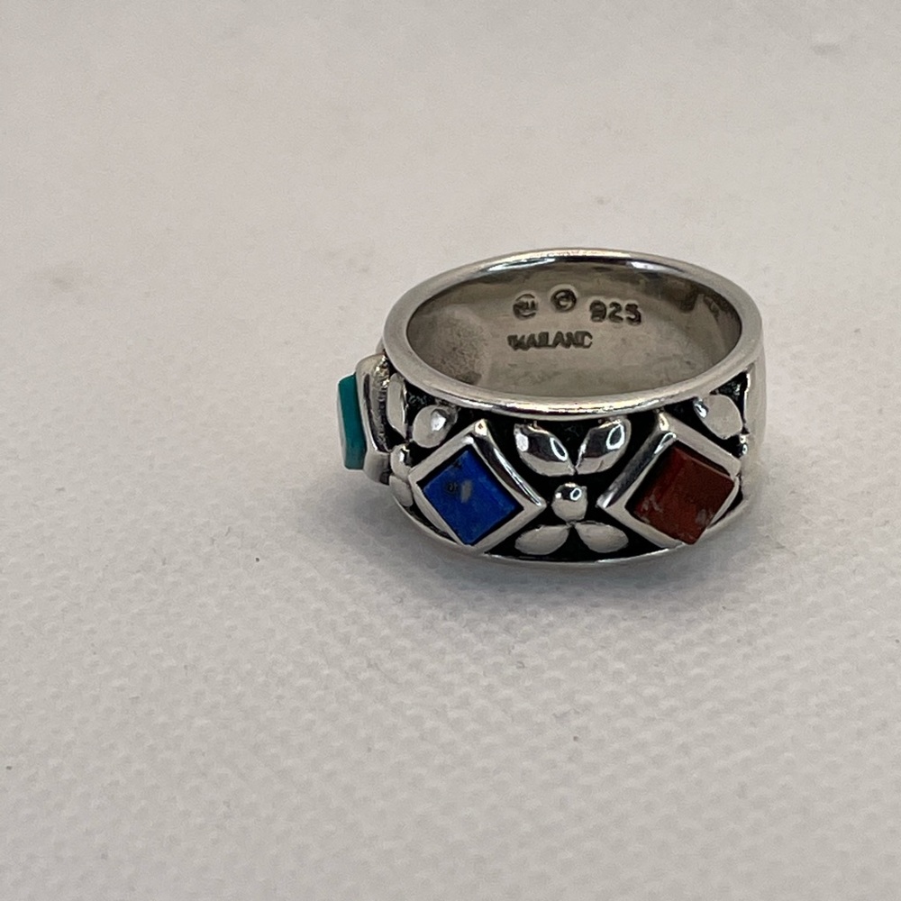 Multicolor Stone Ring - image 1